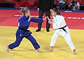 Bronze medal match: Erza Muminoviq (right) vs. Anastasia Balaban
