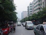 A street view of town in Wushan,Chongqing