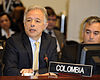 Andrés González Díaz at the OAS in 2012