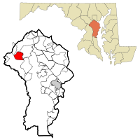 Location of Fort Meade, Maryland