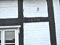 Berriew, Montgomeryshire. Date inscription on Old Smithy 1774.