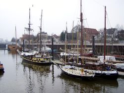 Harbour in Bremen-Vegesack