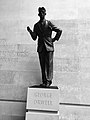 Image 24George Orwell statue at the headquarters of the BBC. A defence of free speech in an open society, the wall behind the statue is inscribed with the words "If liberty means anything at all, it means the right to tell people what they do not want to hear", words from George Orwell's proposed preface to Animal Farm (1945). (from Freedom of speech)