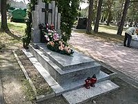 Grave of Fr. Józef Skoczyński in the cemetery in Stalowa Wola