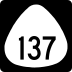 Hawaii Route 137 marker