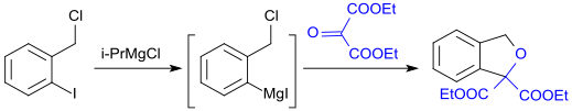 Synthese von Isobenzofuranen mit Diethylmesoxalat