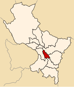 Location of Acomayo in the Cusco Region