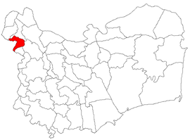 Location in Tulcea County