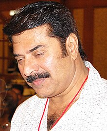 Mammootty with smiling face