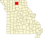 沙利文县在密苏里州的位置