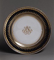 Porcelain plate, decorated in Paris, 1876–88