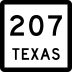 State Highway 207 marker