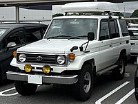 5-door wagon (HZJ76V; first facelift, Japan)