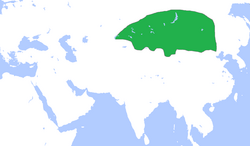 薛延陀极盛时的疆域图（630年）
