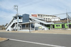 山城多賀站西口（2018年2月攝）