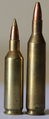 A .17 Remington Fireball cartridge next to a .17 Remington cartridge