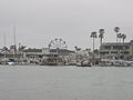 A view of the Balboa Fun Zone from the water.