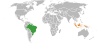 Location map for Brazil and Indonesia.