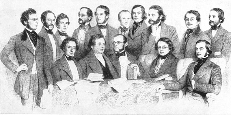 The Viennese faculty of professors in 1853