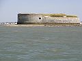 Fort Enet from the bay of Île-d'Aix.