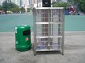 Locker cages in Hong Kong