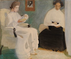 Girls Reading, 1907