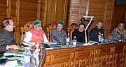 Jagat Prakash Nadda along with the Union Minister for Agriculture, Shri Radha Mohan Singh assessed the damages to crops during the unseasonal rains and hail in Himachal Pradesh