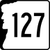 New Hampshire Route 127 marker