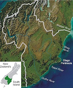 Location of Lake Wānaka