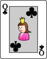 Queen of clubs