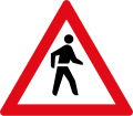 Pedestrians ahead