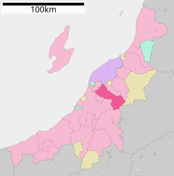 Location of Sanjō in Niigata