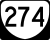 State Route 274 marker