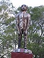 Wooden Yowie statue in Kilcoy, Queensland