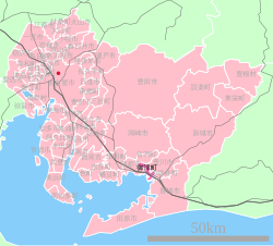 Location of Mito in Aichi Prefecture