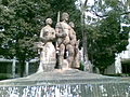 The sculpture, "Oporajeyo Bangla", in front of the Art's Faculty of Dhaka University, by Ranadipam Basu