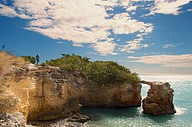 Puente de Piedra ("stone bridge") in Los Morrillos, Cabo Rojo.