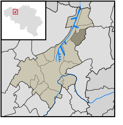 Location of Desteldonk in Ghent