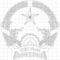 Emblem of Vietnam (construction sheet)