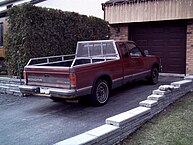 1st generation GMC S-15/Sonoma, rear view