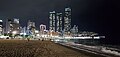 Completed buildings seen from Haeundae Beach, August 2022.