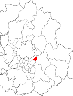 中院区在城南市及京畿道的位置