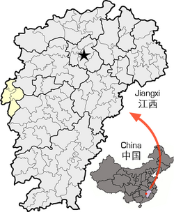 萍乡市在江西省的地理位置