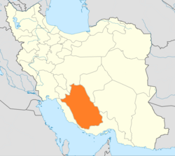 伊朗法尔斯省行政区地图