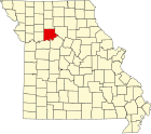 卡罗尔县在密苏里州的位置