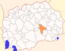 Location of Municipality of Negotino