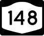 New York State Route 148 marker