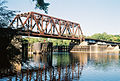 The Northern Pacific-BNSF Minneapolis rail bridge.