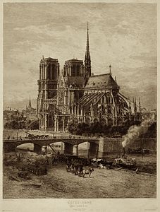 19世纪末的巴黎圣母院