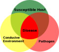 Plant disease triangle illustration